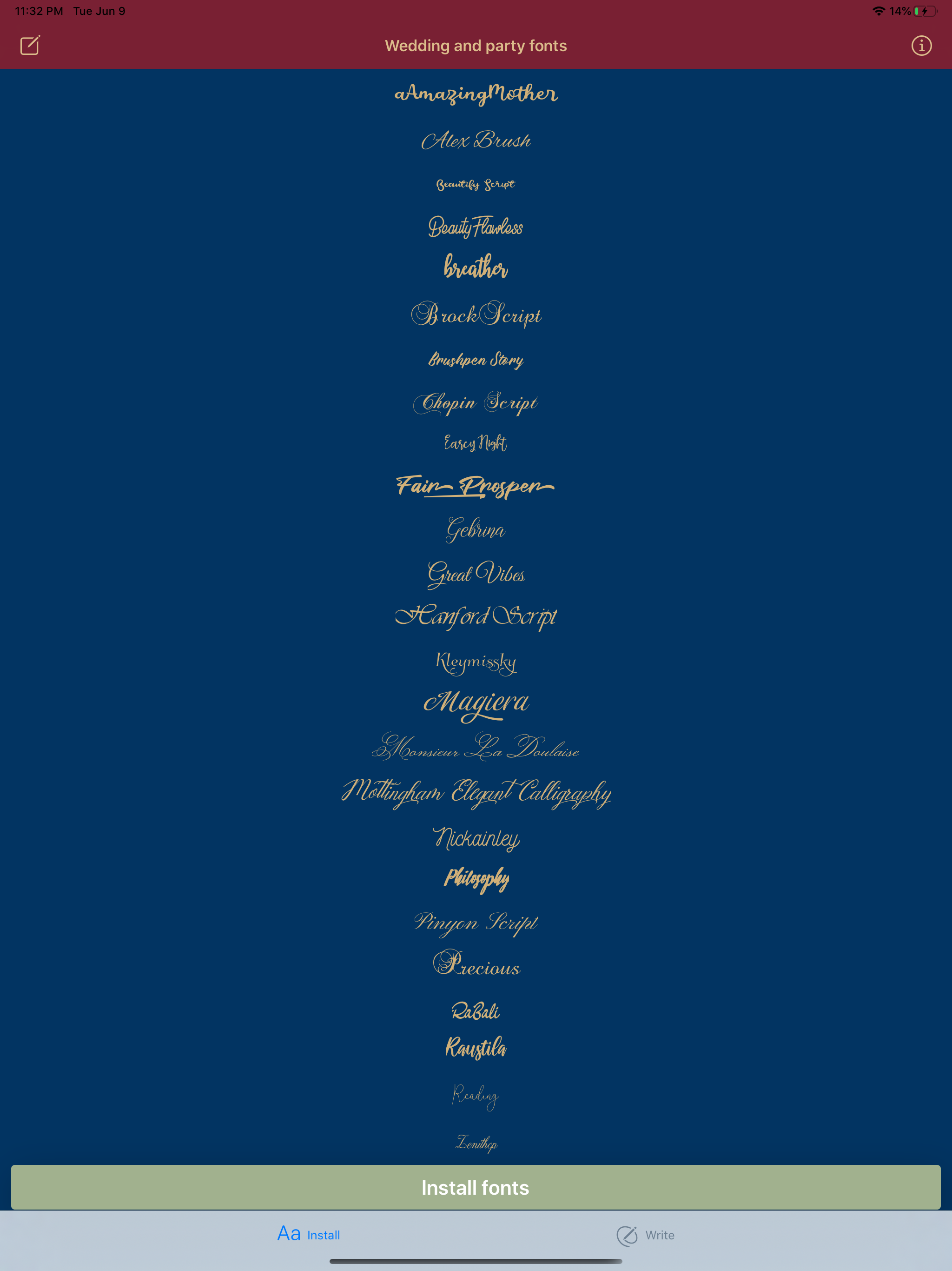 Handwriting & Calligraphy Font