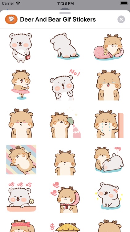 Deer And Bear Gif Stickers