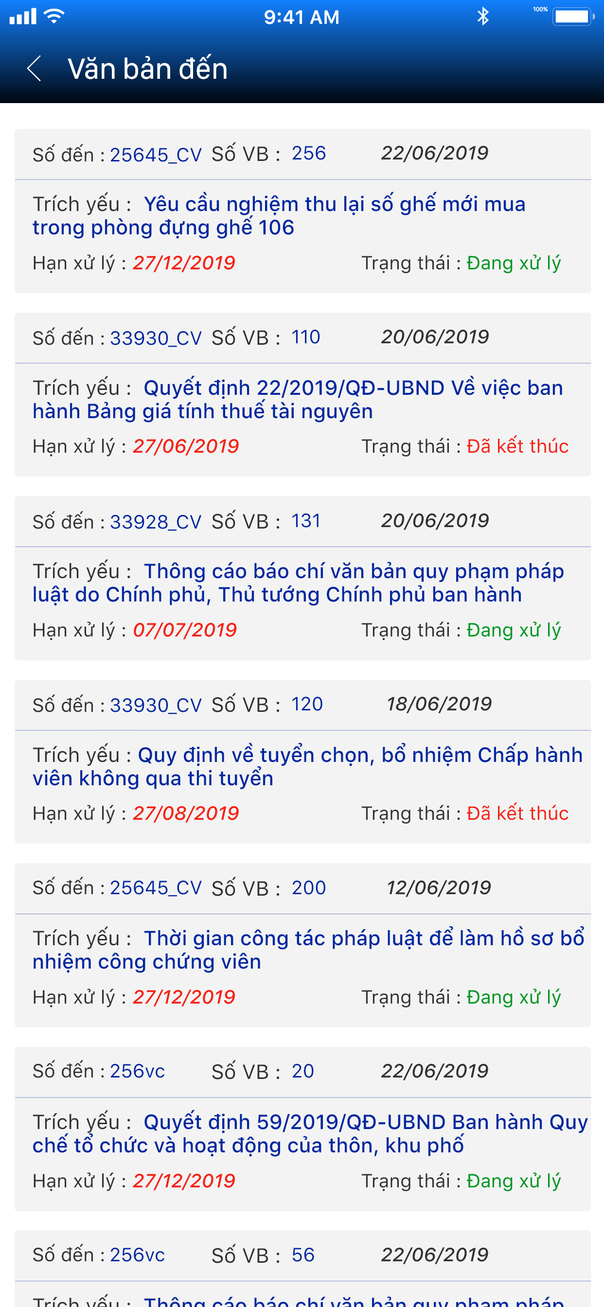Quan Ly Van Ban - VKSTC screenshot 4