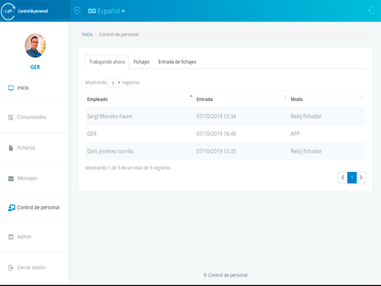 Screenshot #6 pour CdP Control de Personal