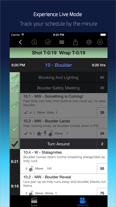 Shot Lister - Film set schedule tool for Directors Screenshot 2