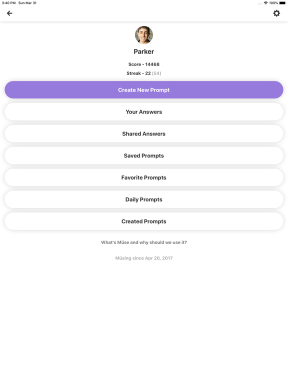 Müse: Daily Reflection Journal iPad screenshot 7 - Productivity app