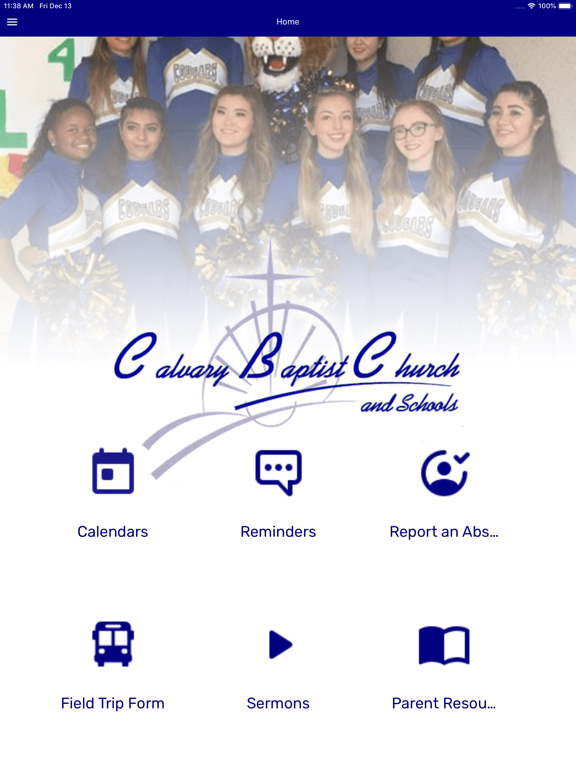 CB Church and Schools iPad screenshot 1 - Education app