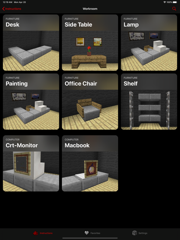 Screenshot #5 pour iFurniture Minecraft Designs