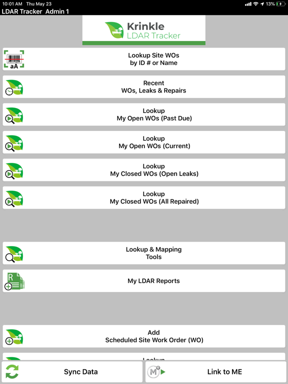 Krinkle LDAR Tracker