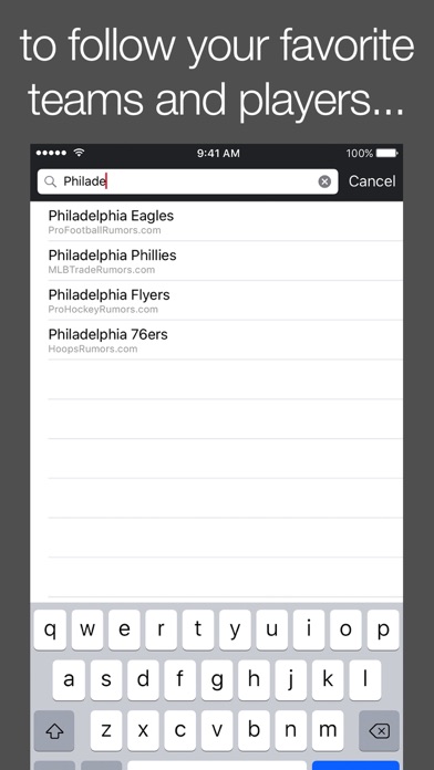 Trade Rumors Screenshot