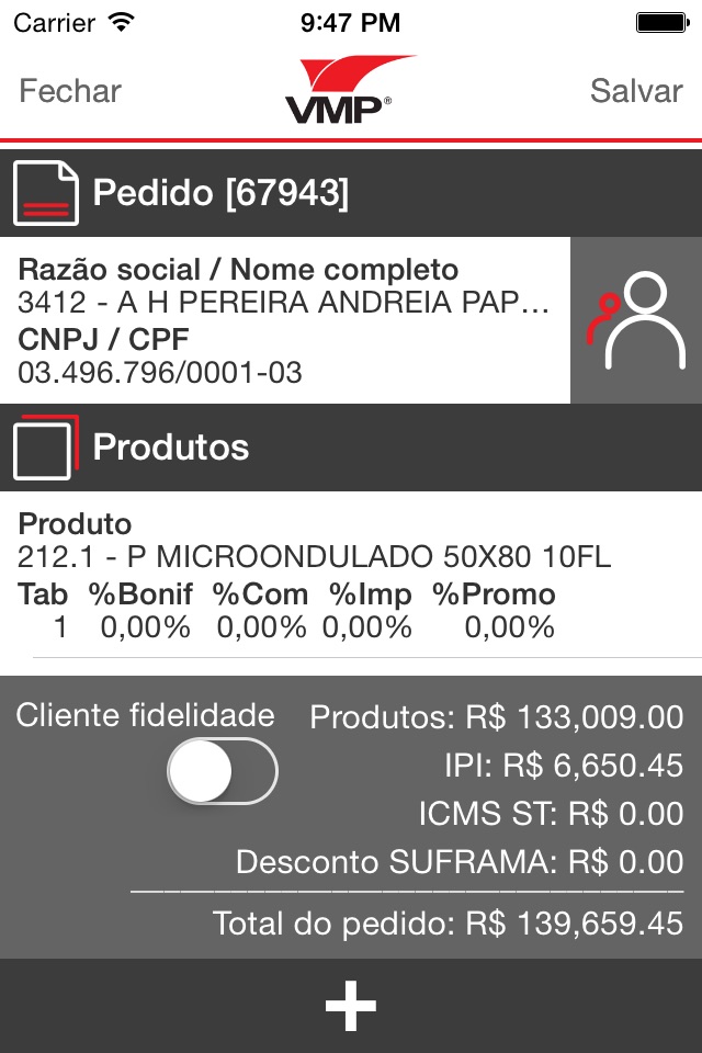 VMP Papeis - Força de vendas screenshot 3