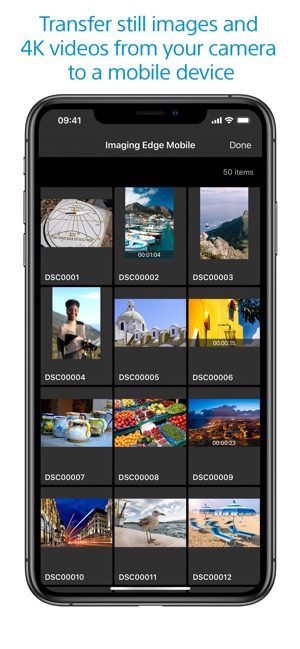 Imaging Edge Mobile dans l'App Store