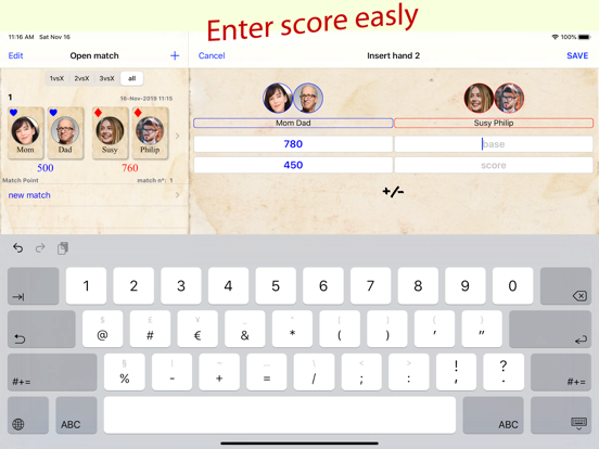 Screenshot #5 pour Score Sheet - Scorecard
