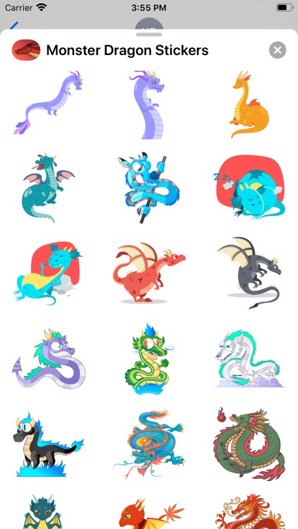 Monster Dragon Stickers