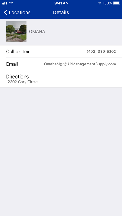 Air Management Supply Screenshot