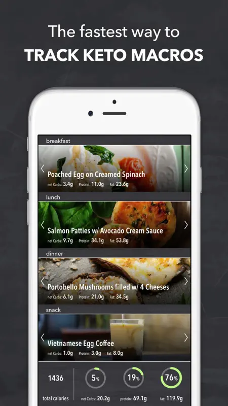 Keto Calculator & Keto-Recipes screenshot 1 of 7