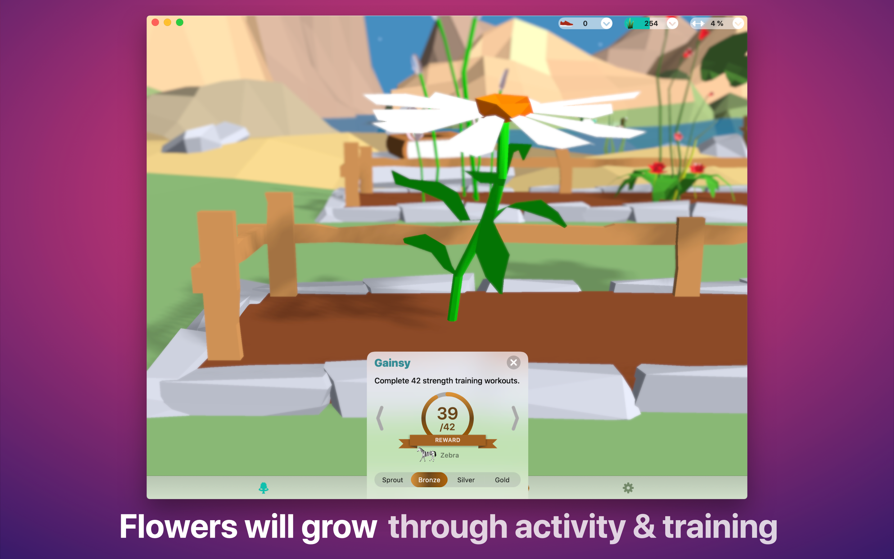 Treeceps Pedometer & Gym Game