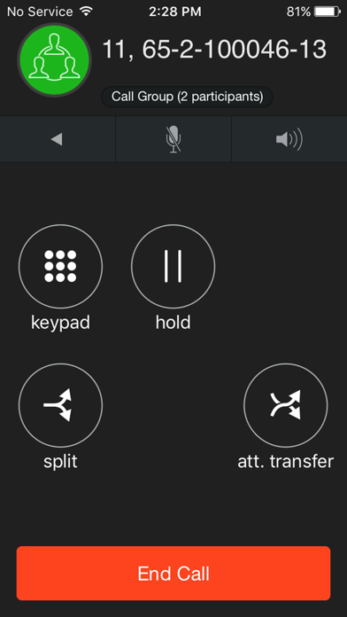 Wavephone Dialer screenshot 3