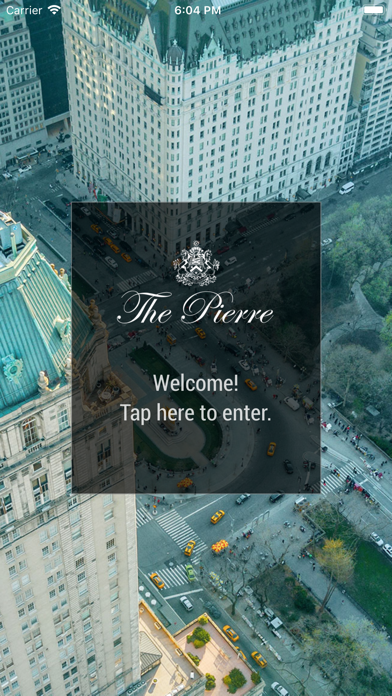 The Pierre Hotel NY Mobile App Screenshot