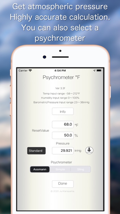 Psychrometer °F screenshot-5