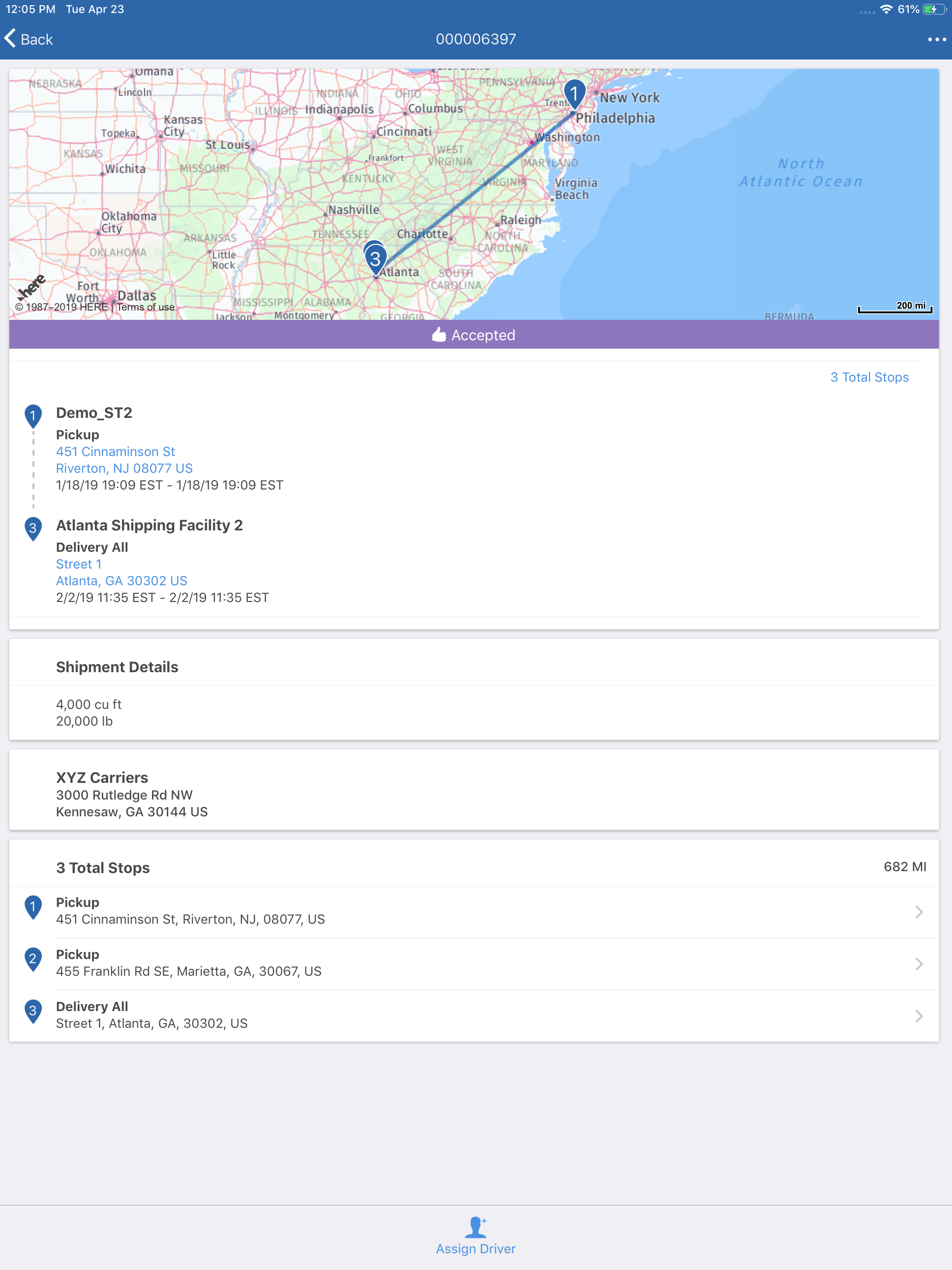 Manhattan TMS Mobile screenshot 2