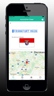 kennzeichen-finder mit karte iphone screenshot 4