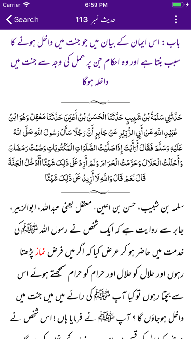 Sahih Muslim -Arabic Urdu- Eng iPhone screenshot 8 - Education app