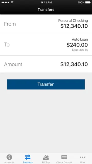 Webster First FCU screenshot 2