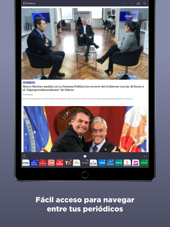 Screenshot #5 pour Periódicos Chilenos