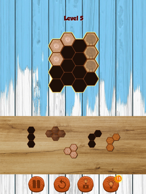 Hexa Wooden Block Puzzle! iPad screenshot