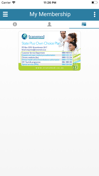 Transmed Medical Fund Screenshot