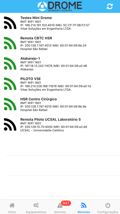 DROME - Automação e Telemetria Screenshot
