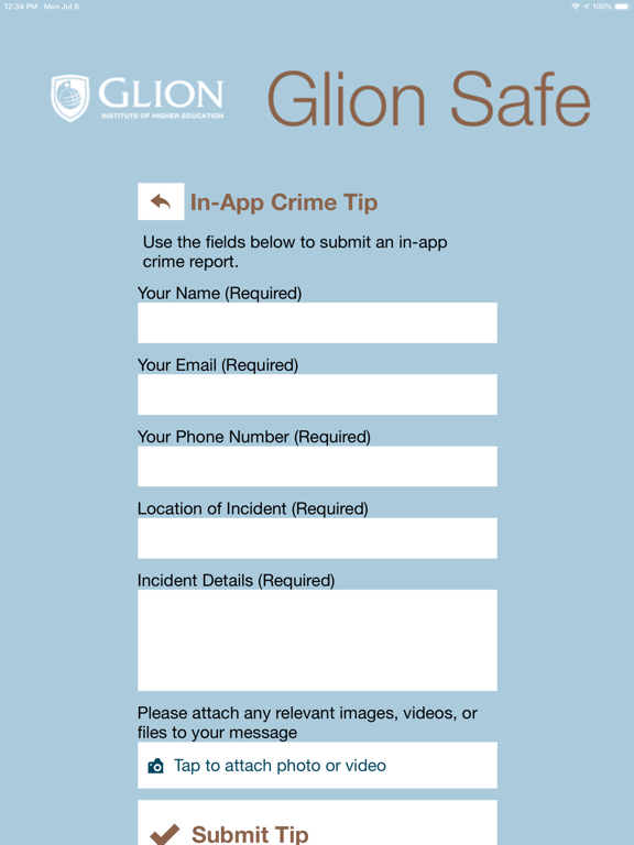 Glion Safe iPad screenshot 6 - Education app