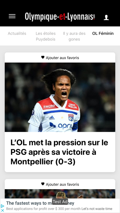Screenshot #2 pour Olympique et Lyonnais