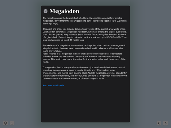 Megalodon iPad screenshot 8 - Reference app