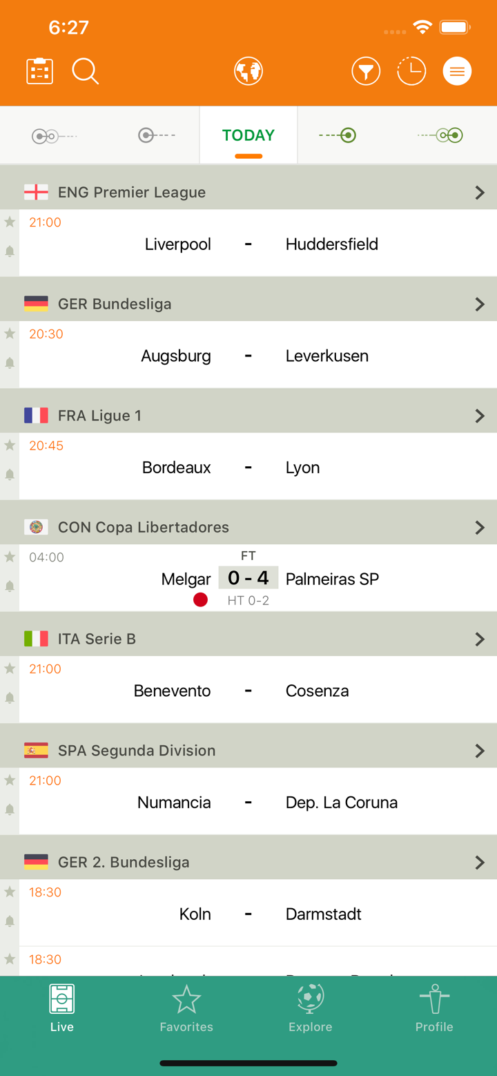 Futbol24 soccer livescore app screenshot 3