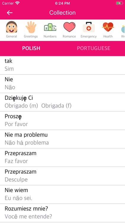 Polish Portuguese Dictionary