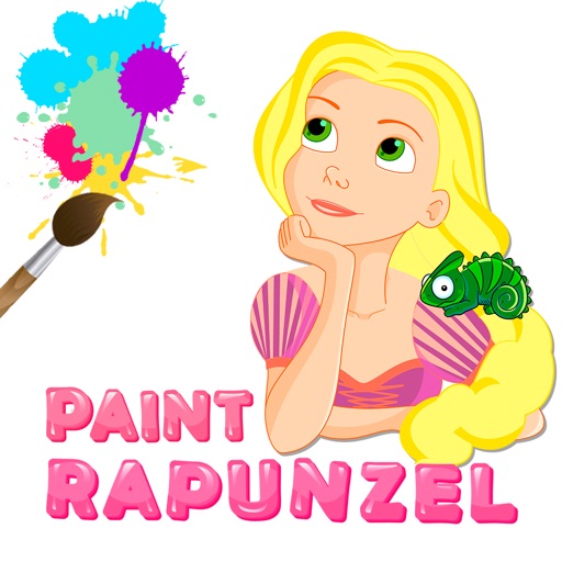 Paint Princess Rapunzel icon