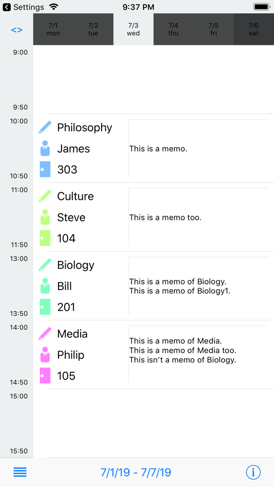 #6. TimeTableEX (iOS) 由: YUKARI KIKUCHI