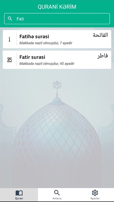 Quran Azerbaijan screenshot 2