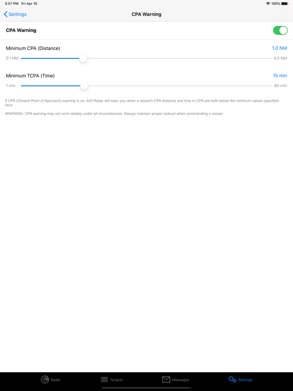 AIS Radar iPad screenshot 5 - Navigation app
