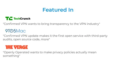 Confirmed VPN