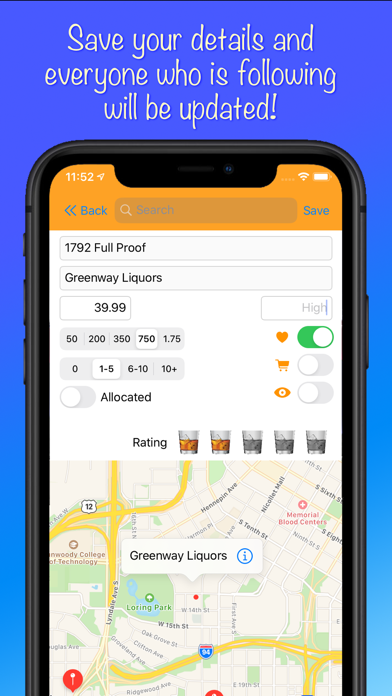 Bourbon Buddy app screenshot 2