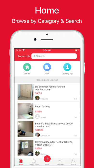 RoomHub - Room Rent, Flatshare Screenshot