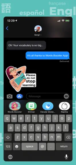 Game screenshot Words Booster Stickers apk