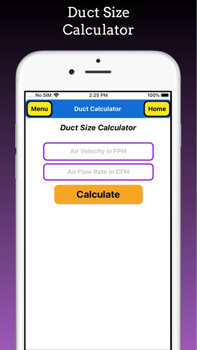 Duct Calculator Pro Screenshot
