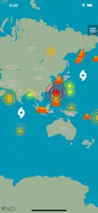 EarthQuakes Map & Volcanoes screenshot #2 for iPhone