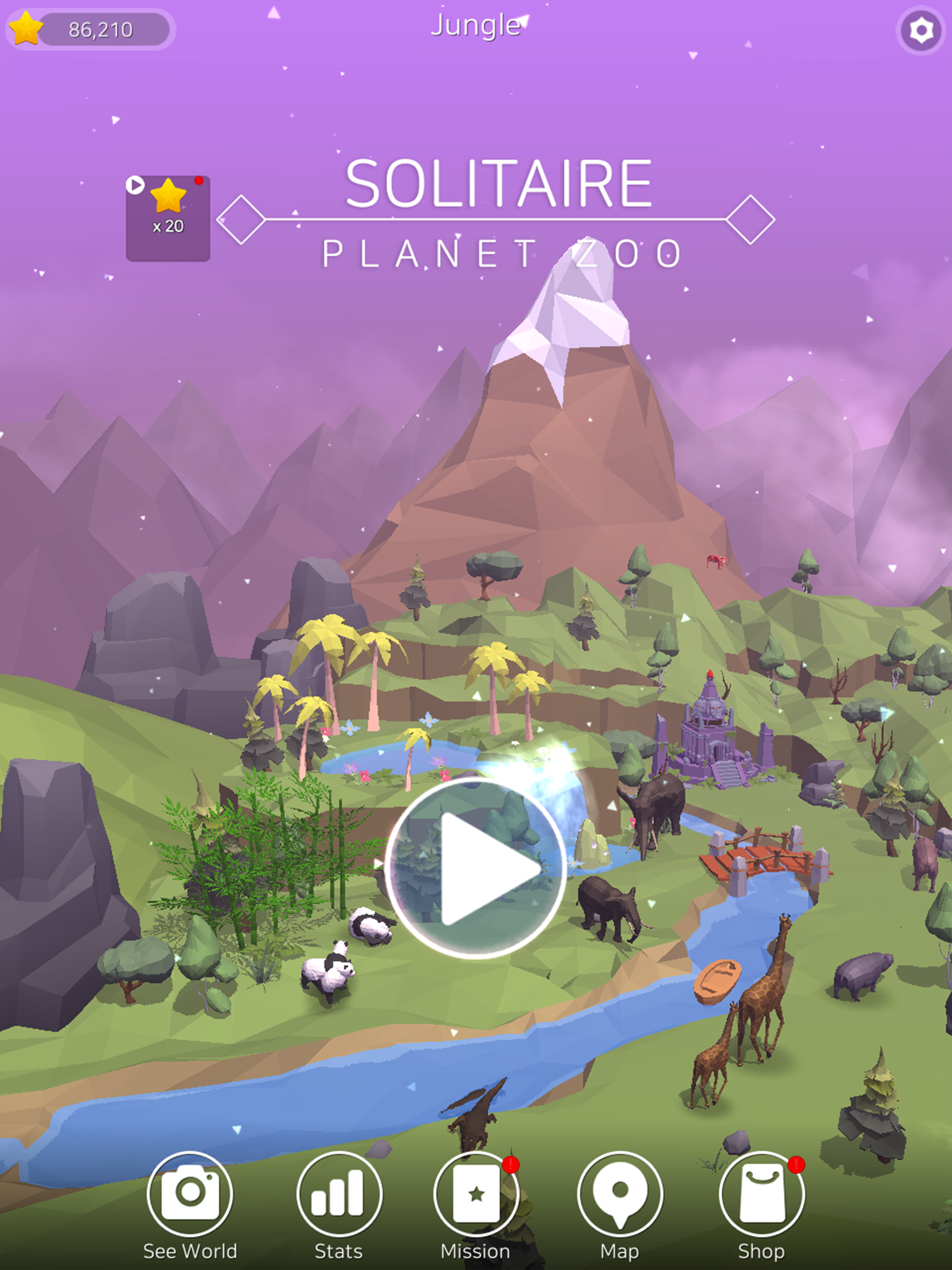 Solitaire Planet Zoo screenshot 11