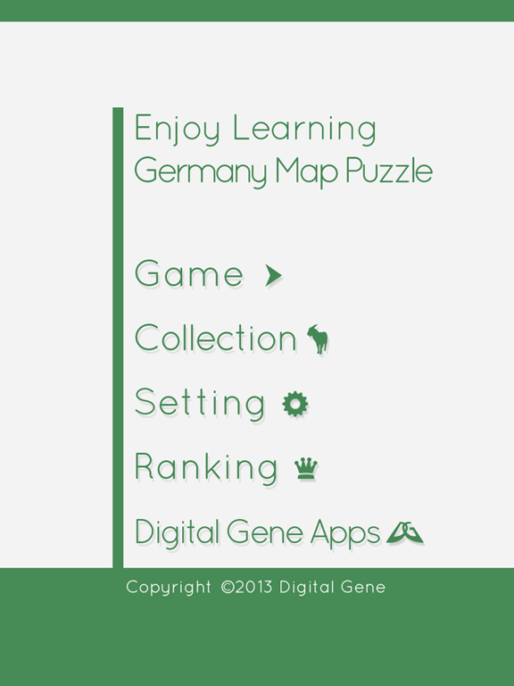 Germany Map Puzzle iPad screenshot