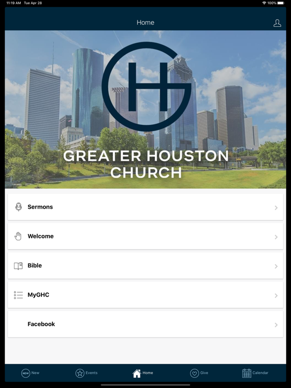 Greater Houston Church iPad screenshot 2 - Lifestyle app