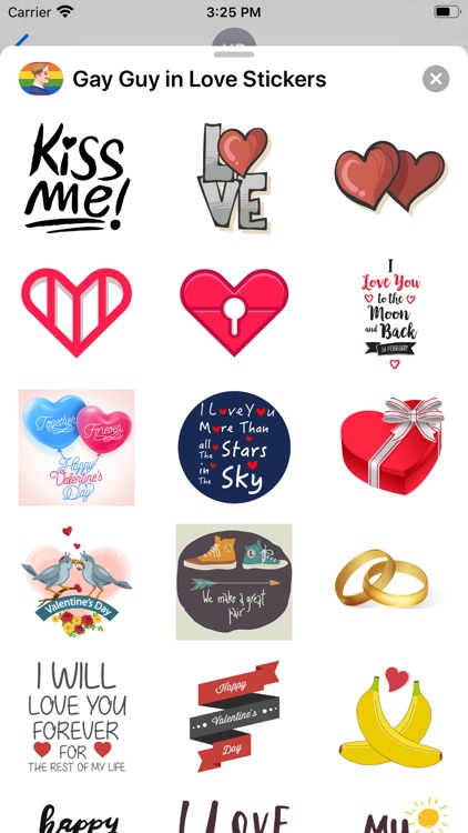 Gay Guy in Love Stickers