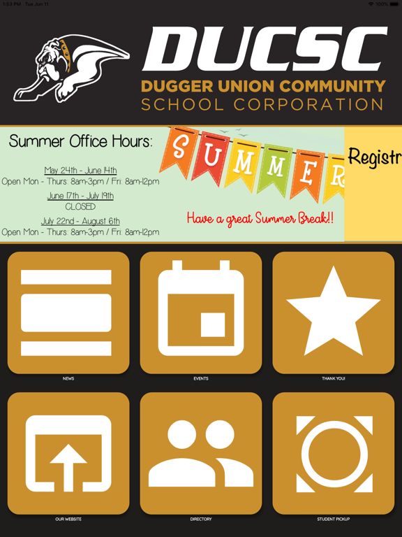 Screenshot #4 pour Dugger Union School App
