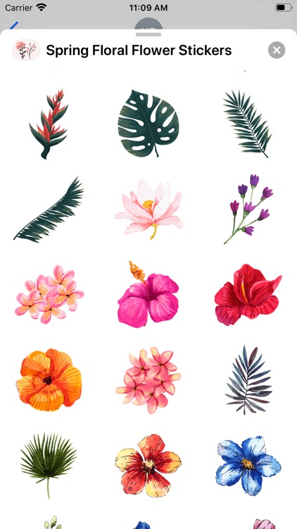 Spring Floral Flower Stickers