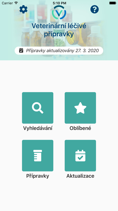 Veterinární léčivé přípravky Screenshot